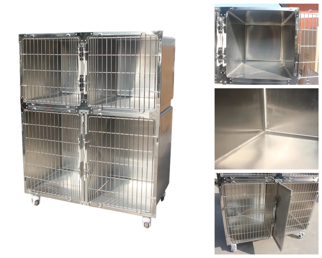 Veterinary Stainless Animal Dog Kennel Modular Banks for Pet Cage