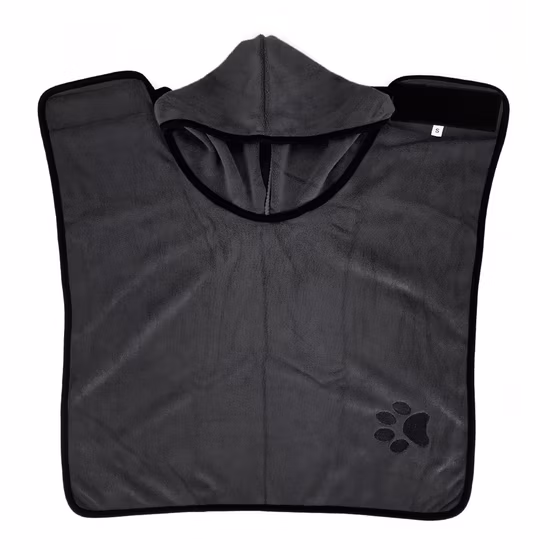 마이크로파이버 흡수성 손질 빠른 건조 가운 목욕 가운 고양이 개 애완 동물 의류